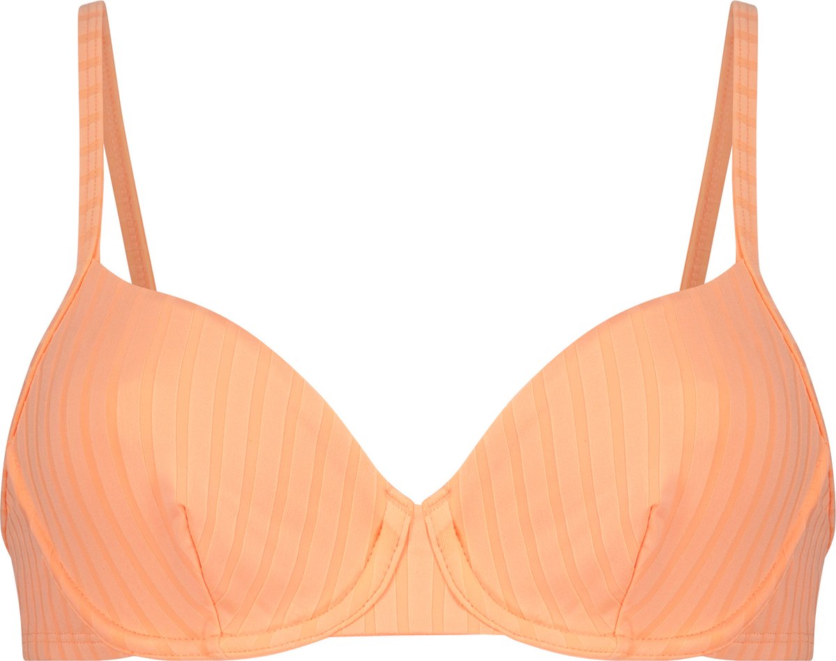 Hunkemöller Hunkemoller Gili rib unpadded bikinitopje Dames Bikinitopje Oranje