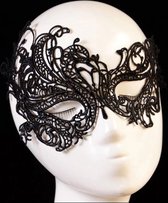 Akyol - Kant Masker zwart - Masker Voor Halloween Masker Half Gezicht - venetie masker - masker voor bal - gala masker - festival - masker van kant - dames -bal - klassenfeest - Bal masker - vrijgezellenfeest - verkleed feest- carnaval