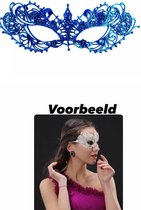 Akyol - Kant Masker blauw – Carnaval - Halloween Masker - spin masker - masker spin - venetie masker - masker voor bal - gala masker - festival masker - masker – carnaval - kantmasker vrouwen - klassenfeest - Bal masker - Party Maskers - carnaval