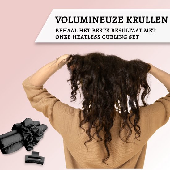 Beyeza Heatless Curls - Haar Rollers - incl. Haarelastiekjes en Haarklem - Krulspelden - Haarkruller - Curling Ribbon - Complete Set - Beyeza