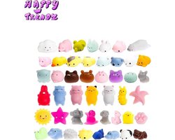 Happy Trendz® 18 Stuks Mochie Squishy Mix Pakket Geen Dubbele! - squishy squishies anti-stress speelgoed decoratie voor kinderen knijpspeelgoed (18 willekeurige stijl)