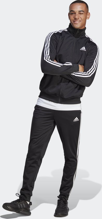 adidas Sportswear Basic 3-Stripes Tricot Trainingspak - Heren - Zwart- XL - adidas
