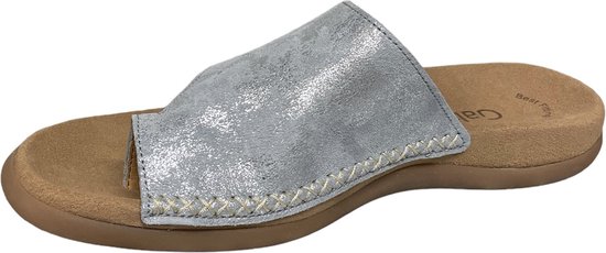 Gabor 23.700-66 Caruso Metallic Aquamari-slipper gabor-slipper voetbed |  bol.com