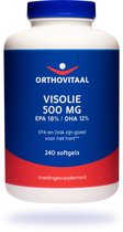 Orthovitaal - Visolie 500 mg EPA 18%/DHA 12% - 240 softgels - Vetzuren - voedingssupplement