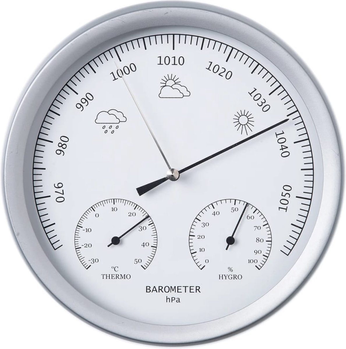 Baromètre, thermomètre et hygromètre : Baromètre