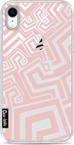 Casetastic Apple iPhone XR Hoesje - Softcover Hoesje met Design - Abstract Pink Wave Print