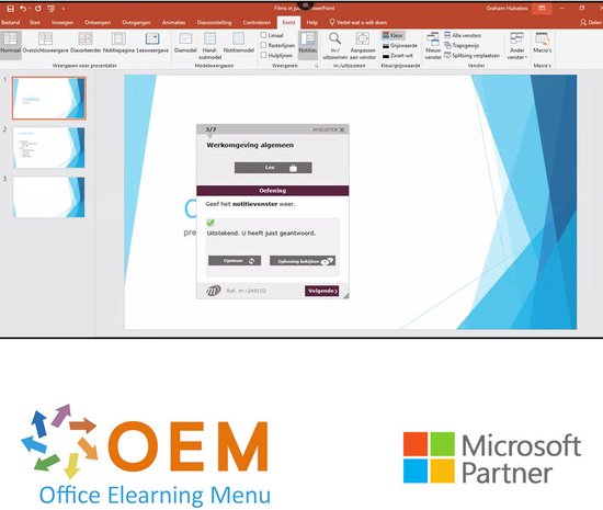 Office 365 E-Learning Training Cursus Box - OEM Office ELearning Menu