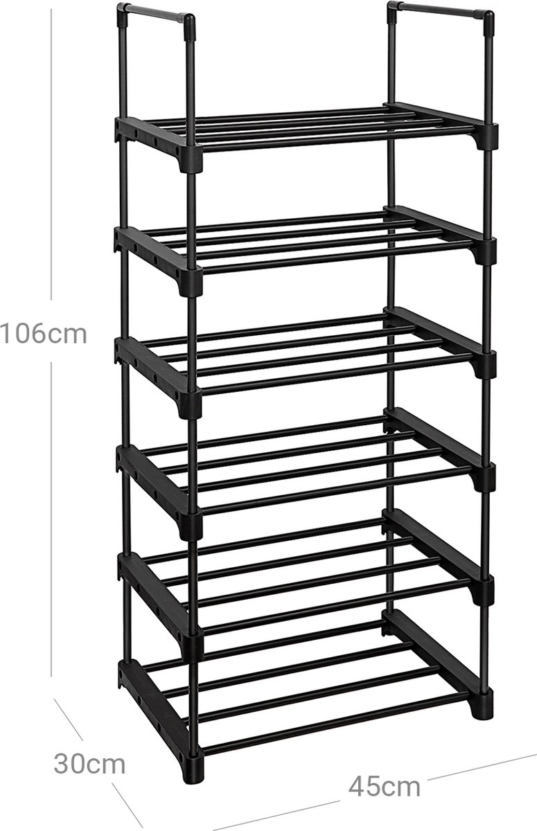 JUST23 Schoenen opbergsysteem 12PACK - Transparant - Schoenenkast - Schoenenrek - Schoenen organizer - Sneakerbox - Schoenenopbergers