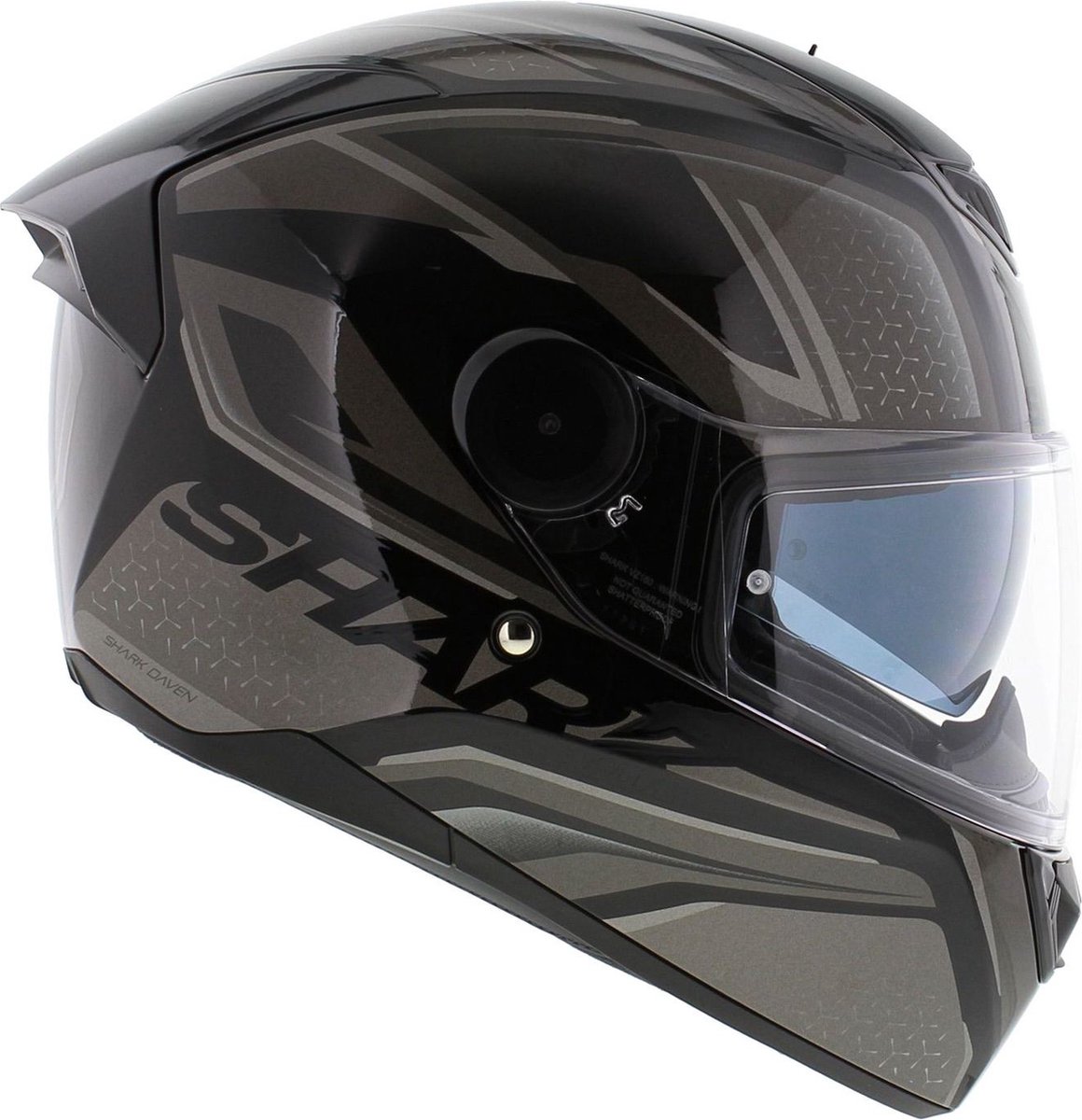 SHARK D-SKWAL 2 DAVEN Motorhelm integraalhelm Zwart Antraciet Zilver - Maat XS – foto 6
