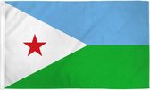 VlagDirect - Djiboutiaanse vlag - Djibouti vlag - 90 x 150 cm.