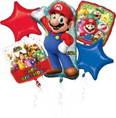 Super Mario - Luigi - Set de Ballons à l'hélium - 5 pièces vides - Ballon -  Décoration