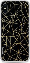 Casetastic Softcover Apple iPhone X - Abstraction Outline Gold