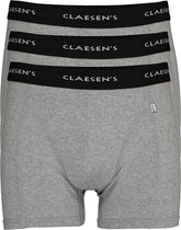 Claesen's Basics boxers (3-pack) - heren boxers lang - grijs - Maat: XL