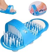 Jatso® - Voeten Scrubber - Voetmassage - Massage Slipper - Voetscrub - Douche Scrub - Voet Schoonmaken - Borstel - Badkamer - Feet Wash Shower - Blauw