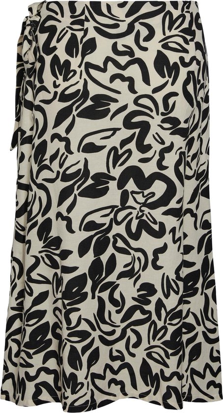 PIECES Pclala MW Skirt Gonna, Kentucky Blueaop: Fiori Splash, Small Donna
