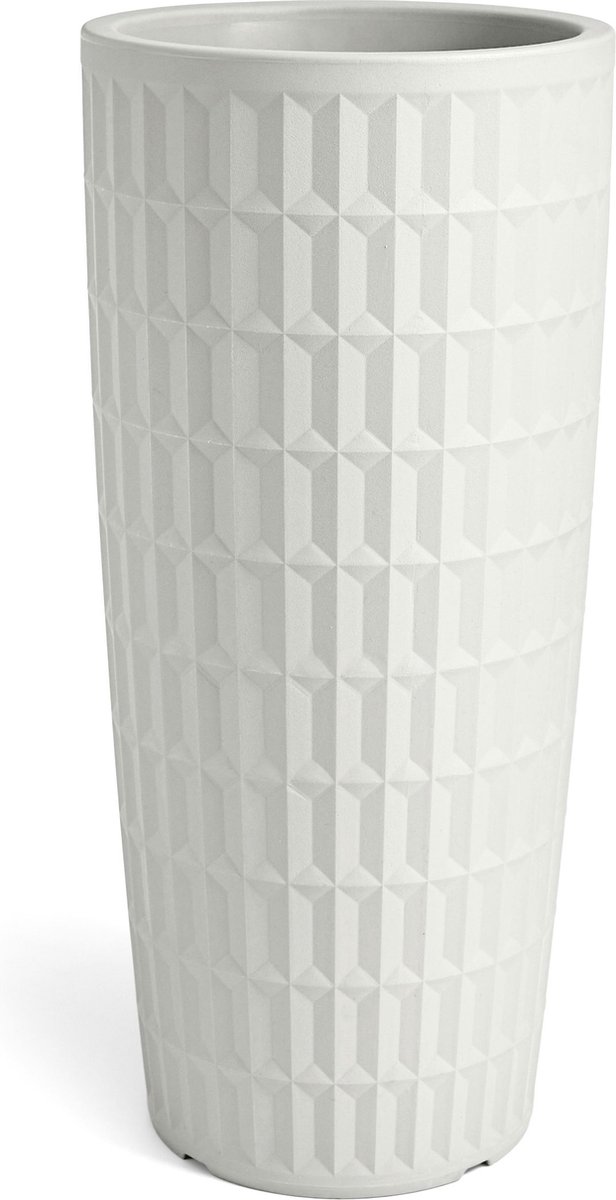 VECA - Bloempot Tyle, Ø38, H85 cm, warm wit