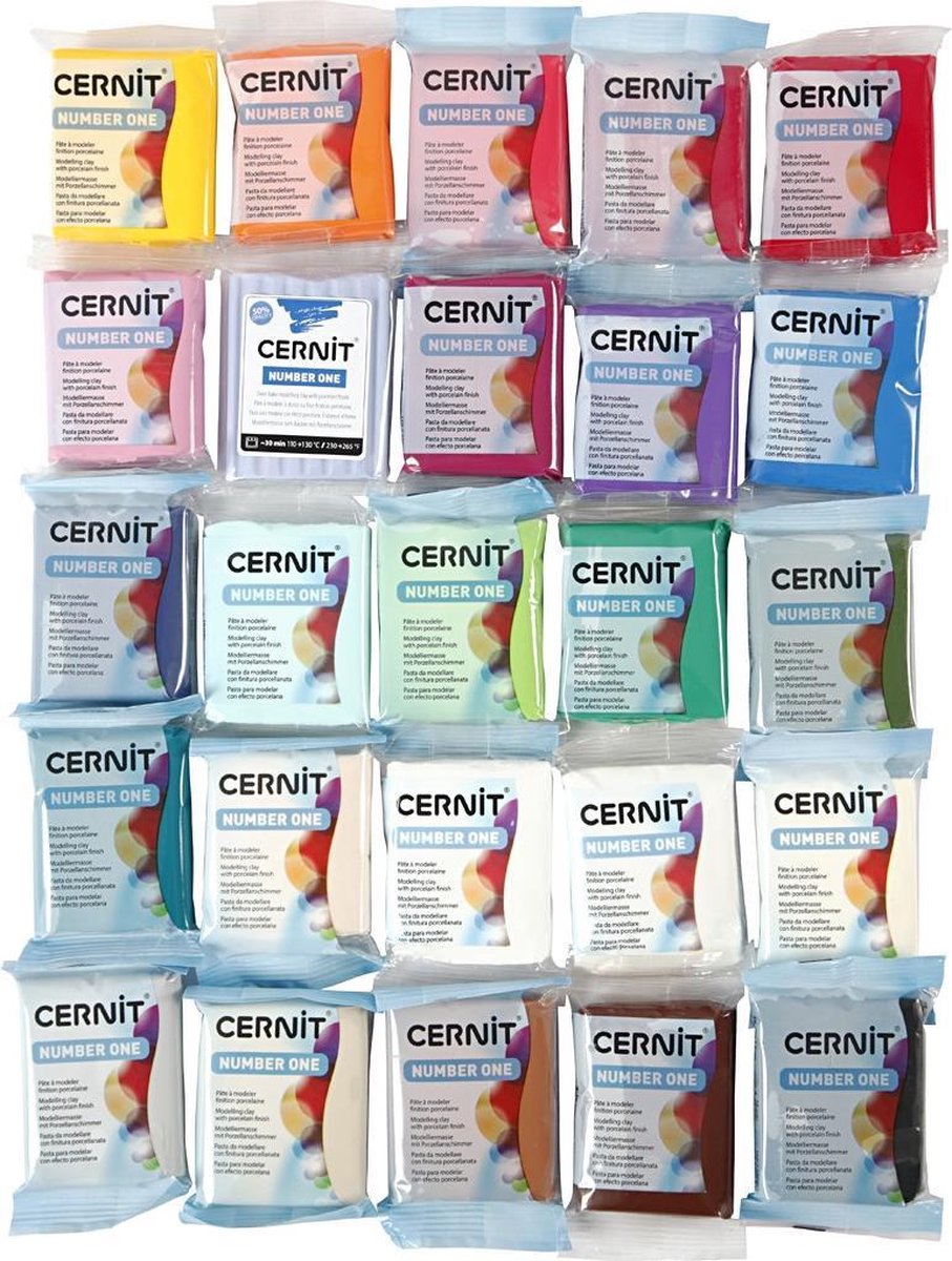 Cernit, diverse kleuren, 25x56gr
