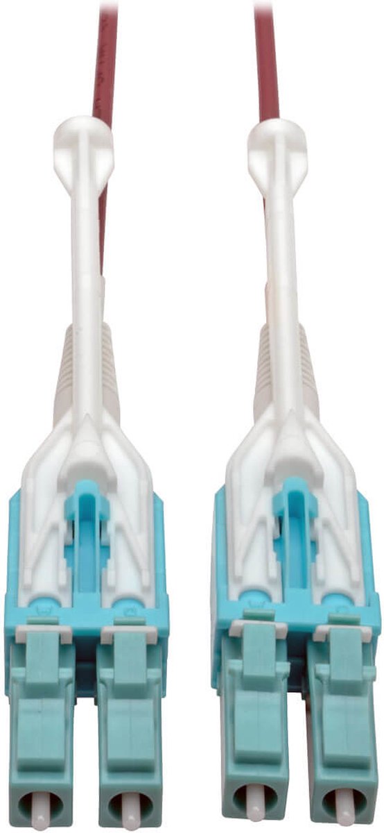 Tripp Lite N821-02M-MG-T Glasvezel kabel 2 m OM4 2x LC Magenta,Turquoise,White