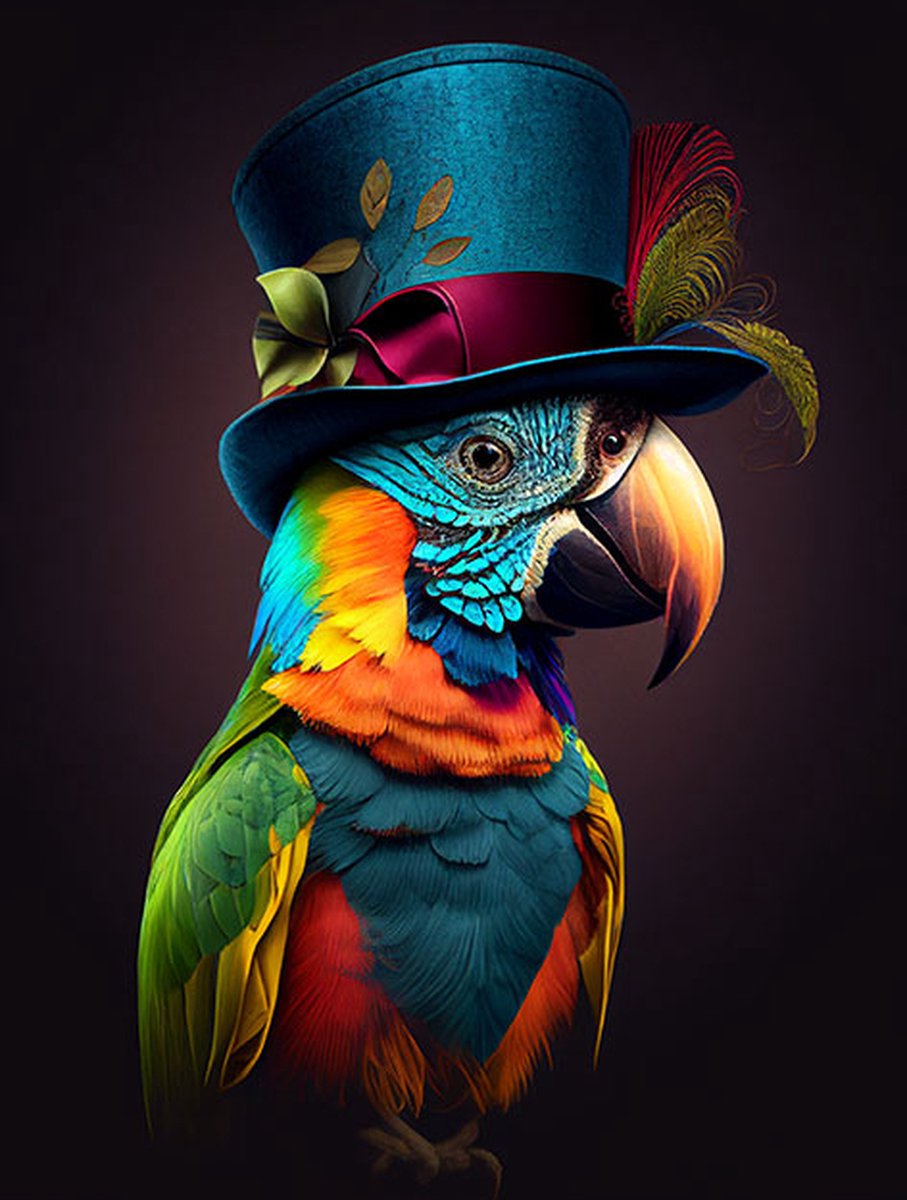 AI - Woondecoratie - Poster - Dieren - Vogel - Pak - 41 - 70 x 100 cm