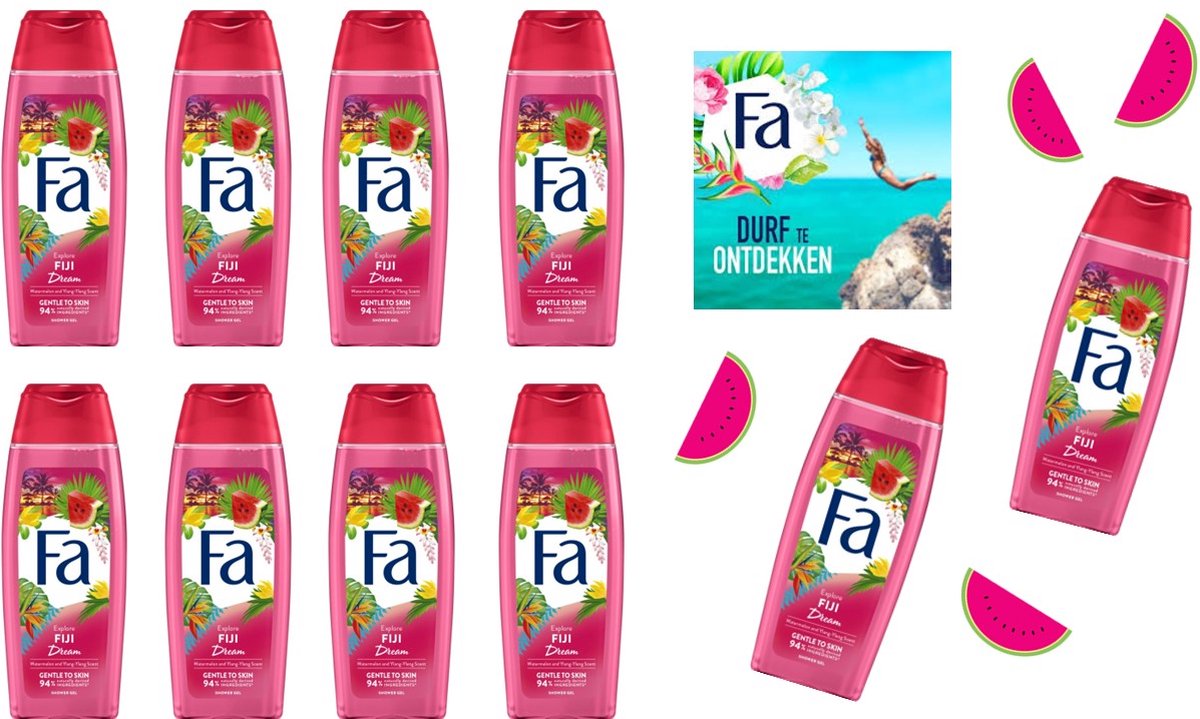 Goedkoopste FA Douchegel Fiji Dream voordeelpak 10 x 250 ml