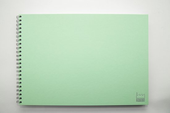 Schetsboek A3 Wit Blanco Papier omslag Licht Groen (1 st) | bol.com