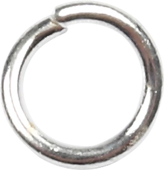 Bague, ronde, épaisseur 0,7 mm, diamètre intérieur 3 mm, argenté, 500 pièces, 4,4 mm