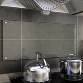 vidaXL - Spatscherm - keuken - 90x40 - cm - gehard - glas - transparant