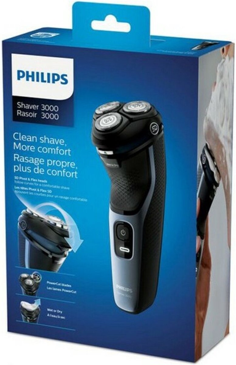 Philips 3000 series Rasoir électrique 100 % étanche, Series 3000 | bol.com