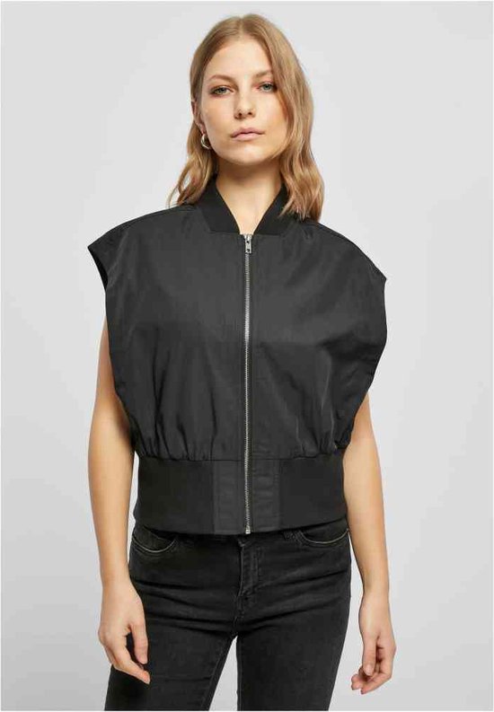 Urban Classics - Recycled Short Bomber Vest Mouwloos jacket - 5XL - Zwart