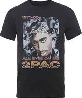 Tupac - All Eyez 1971 Heren T-shirt - XL - Zwart