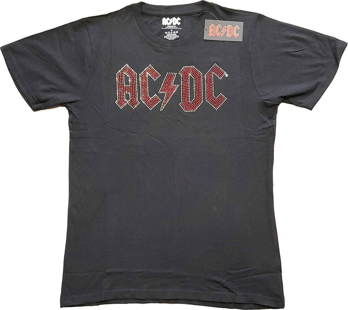 AC/DC - Full Colour Logo Dames T-shirt - 2XL - Zwart