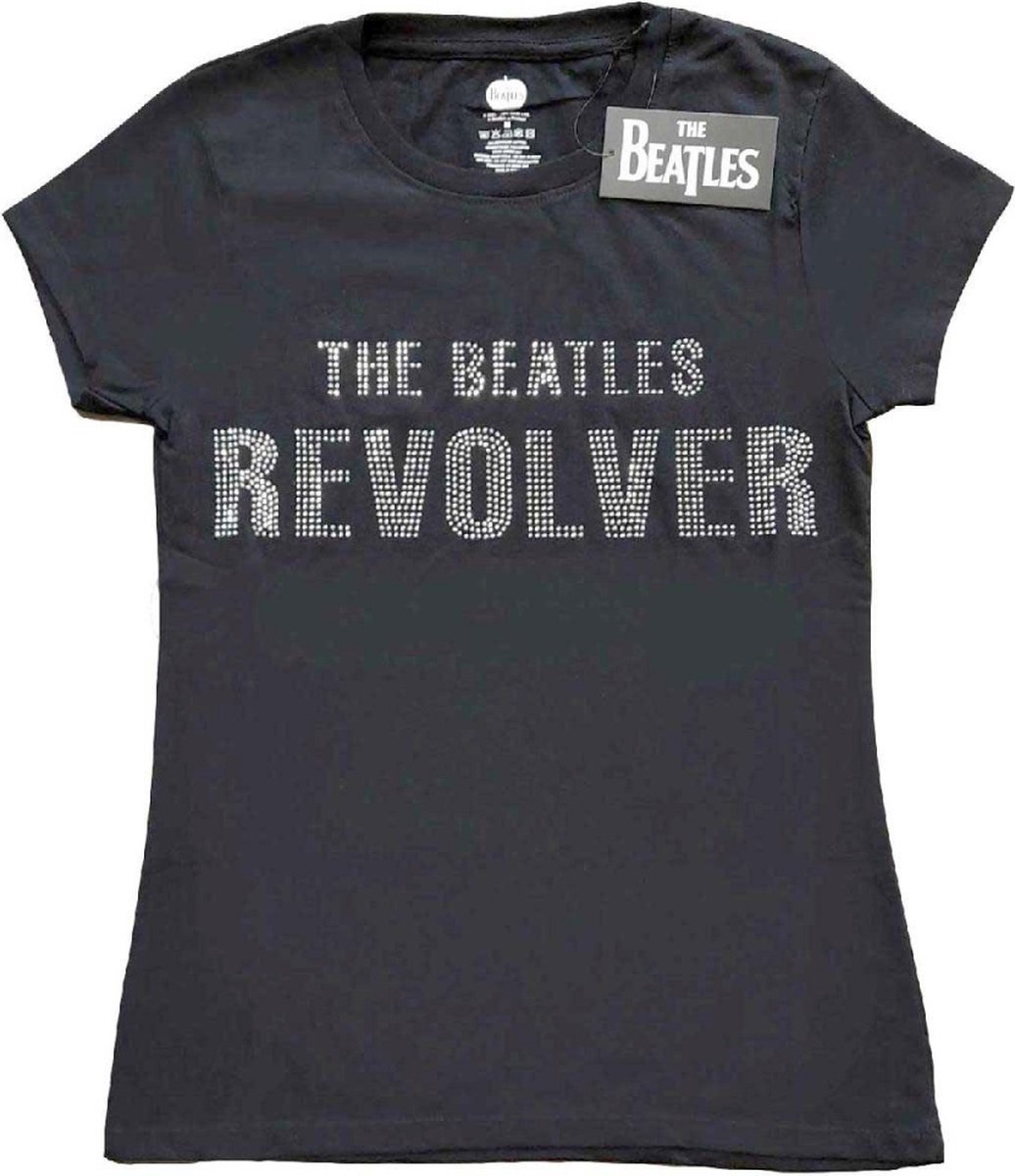 The Beatles - Revolver Dames T-shirt - L - Zwart