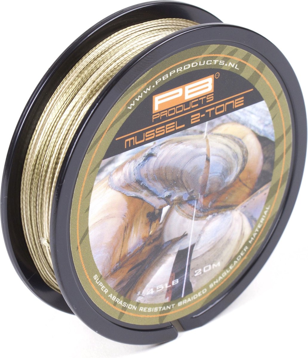 PB Products - Mussel 2-Tone - Soepele Voorslag - 20 meter - 45 lb