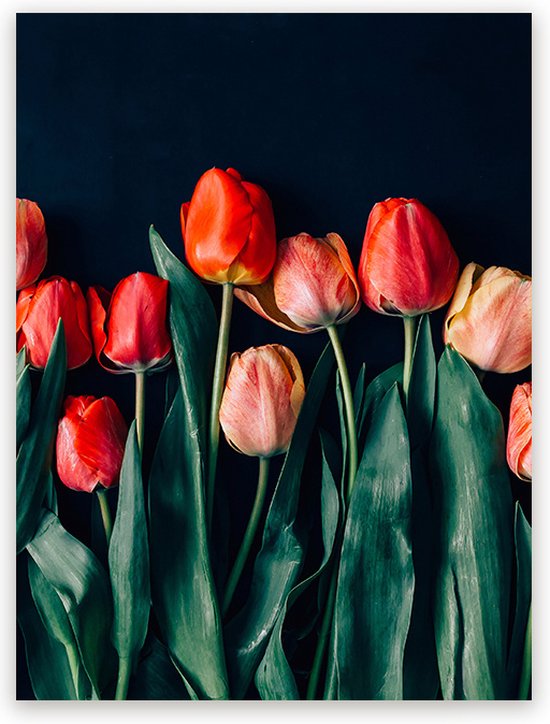 Schilderij Red Tulips