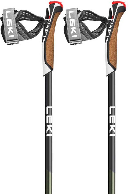 LEKI Flash Carbon 115cm – Premium Wandelstokken - Nordic Walking - Trekking - met Shark Handvat en Powergrip Buffer