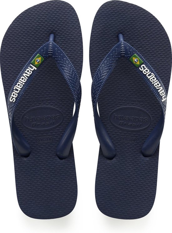 Havaianas Brasil Logo Unisex Slippers - Grijs