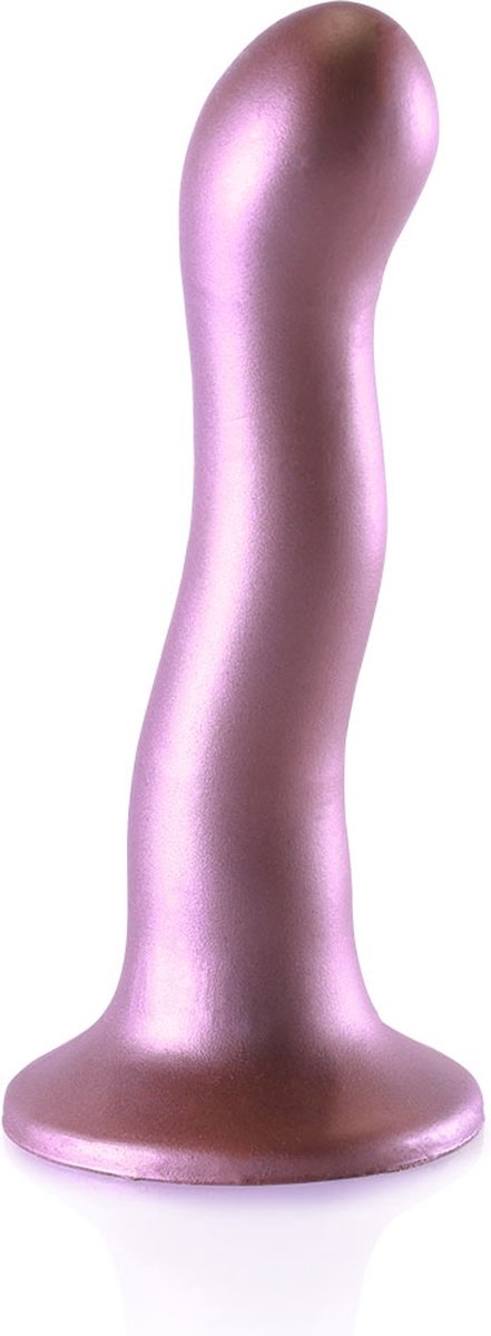 Goedkoopste Ultra Soft Silicone Curvy G-Spot Dildo - 7'' / 17 cm