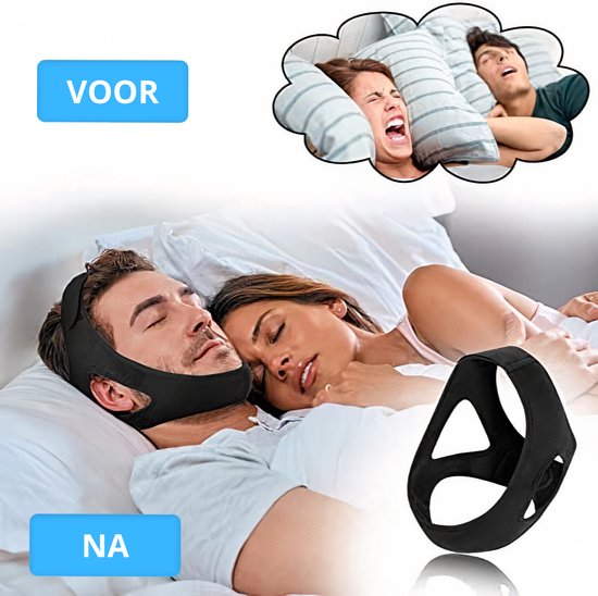 Snurk anti-ronflement - Sangle anti-ronflement - Bandeau anti-ronflement - Jugulaire - Sommeil - Unisexe