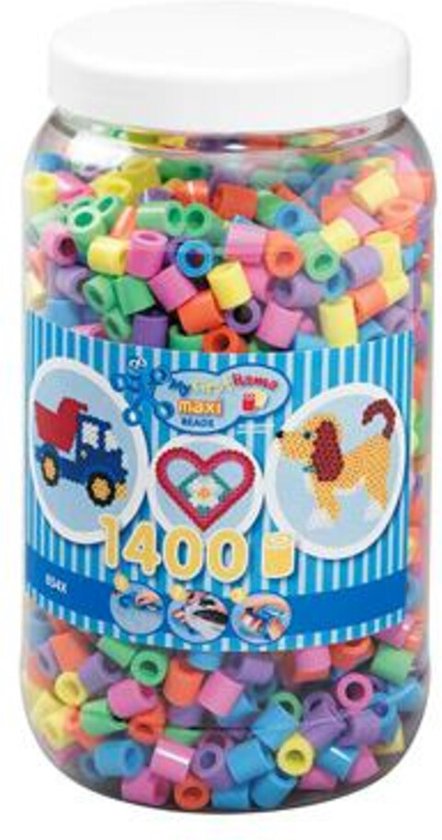 Hama Ton Maxi Beads 1400 Kralen Mix - 8541