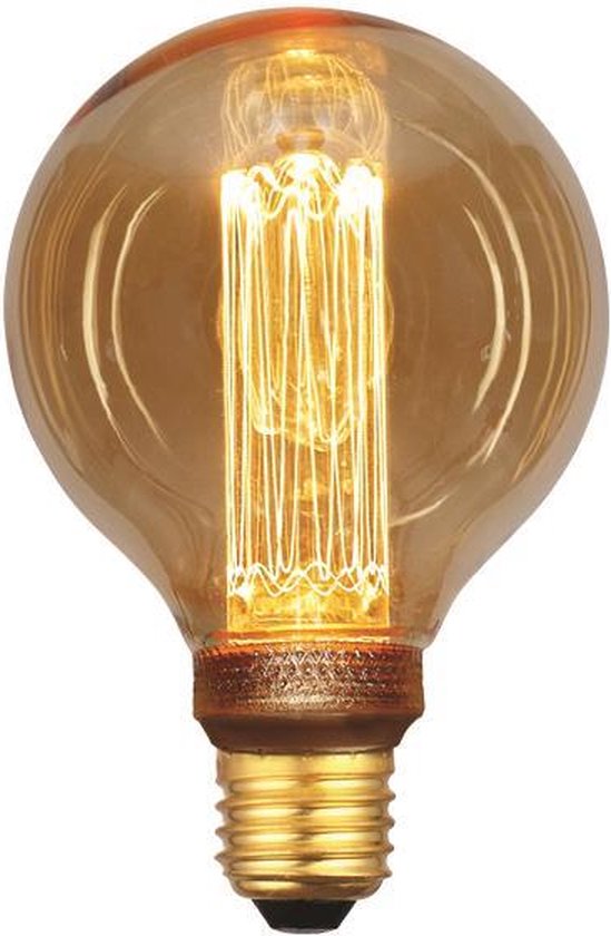 LED Filament Globe lamp | 95mm | Gold | 3,5 Watt | Dimbaar | 2000K - Extra warm