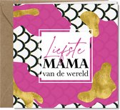 Tallies Cards Wenskaarten Moederdag Mama - collectie WILDcards - 4 kaarten met envelop
