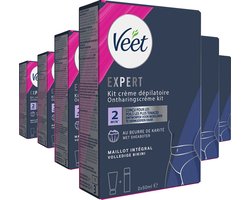 Veet - Expert - Ontharingscreme Bikini Kit 100ml (2 x 50ml) - 6 Stuks - Voordeelverpakking