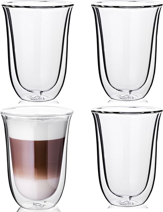 Koken Binnen kapperszaak VDN Dubbelwandige Koffieglazen - Set van 4 - 300 ML - Hittebestendig -... |  bol.com