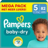 Bol.com Pampers - Baby Dry - Maat 5 - Mega Pack - 82 luiers aanbieding