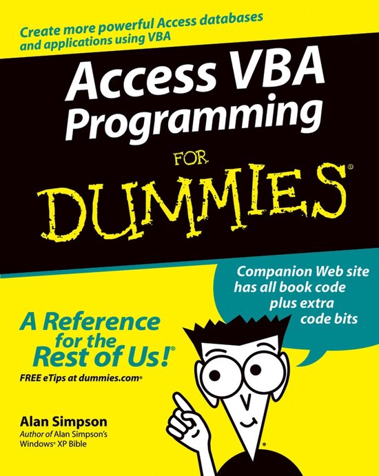 Access VBA Programming For Dummies - cover