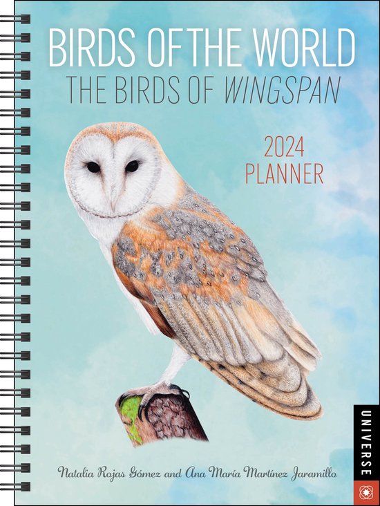 Birds of the World: The Birds of Wingspan 12-Month 2024 Planner Calendar