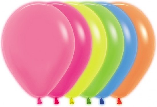 Neon Ballonnen - Gekleurde ballonnen - Neon kleuren - 10/20/50 stuks - Originele Sempertex - stevige ballonnen - geschikt voor lucht of helium - 12 inch=30cm - originele maat ballon