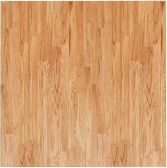 vidaXL Plateau de table carré 90 x 90 x 2,5 cm Chêne massif Marron clair