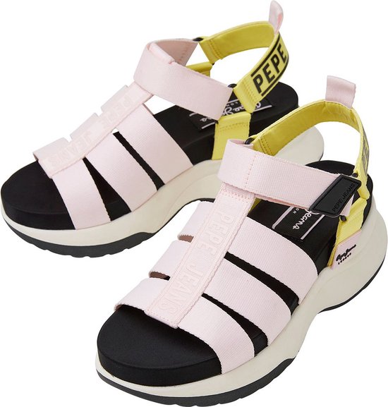 Pepe Jeans Sandales pour femmes Point Venus Avec Talon Compense Rose EU 39 Femme bol