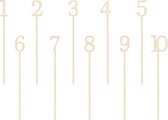 Tafelnummers hout (10 stuks)